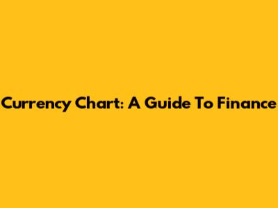 Currency Chart: A Guide To Finance