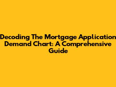 Decoding The Mortgage Application Demand Chart: A Comprehensive Guide