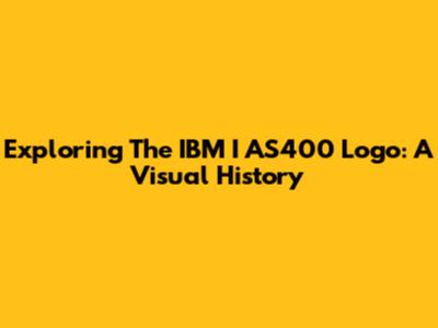Exploring The IBM I AS400 Logo: A Visual History