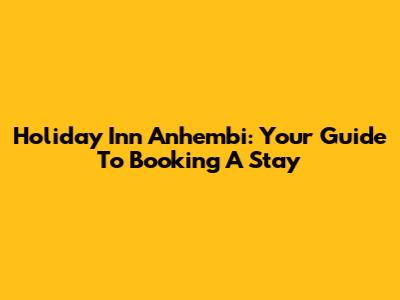 Holiday Inn Anhembi: Your Guide To Booking A Stay
