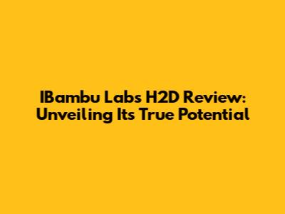 IBambu Labs H2D Review: Unveiling Its True Potential