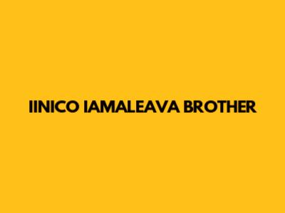 IINICO IAMALEAVA BROTHER