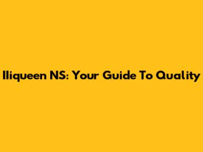 IIiqueen NS: Your Guide To Quality