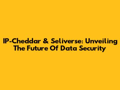 IP-Cheddar & Seliverse: Unveiling The Future Of Data Security