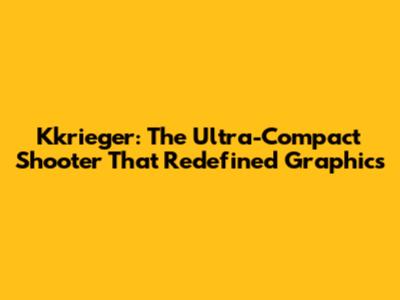 Kkrieger: The Ultra-Compact Shooter That Redefined Graphics