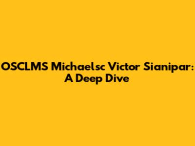 OSCLMS Michaelsc Victor Sianipar: A Deep Dive