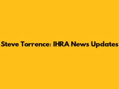 Steve Torrence: IHRA News Updates