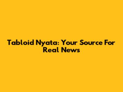 Tabloid Nyata: Your Source For Real News