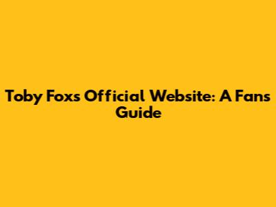 Toby Fox's Official Website: A Fan's Guide
