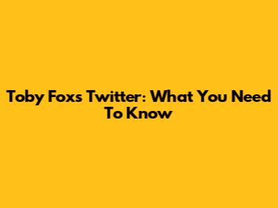 Toby Fox's Twitter: What You Need To Know