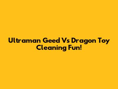 Ultraman Geed Vs Dragon Toy Cleaning Fun!