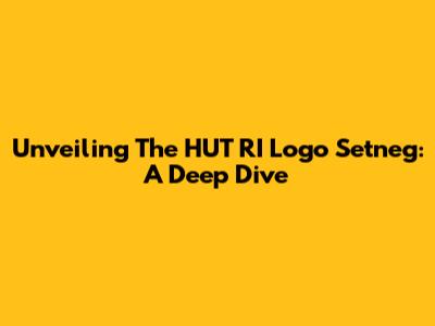 Unveiling The HUT RI Logo Setneg: A Deep Dive