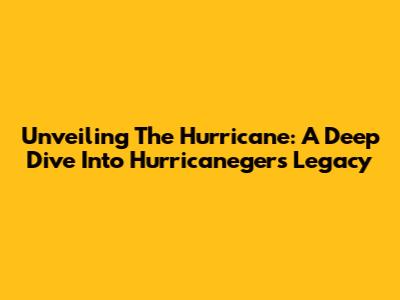 Unveiling The Hurricane: A Deep Dive Into Hurricaneger's Legacy