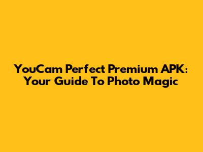 YouCam Perfect Premium APK: Your Guide To Photo Magic